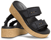 Brooklyn Buckle Low Wedge Cork Sandal