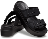Brooklyn Buckle Low Wedge Sandal