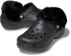 Classic Platform Fuzz Lined Clog