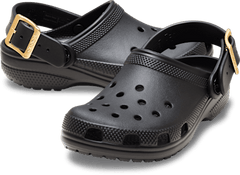 Kids' Classic Metallic Buckle Clog