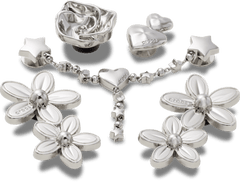 Silver Meta Floral 5 Pack