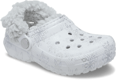 Kids' Classic Metallic Snowflakes Fleece Lined Clog