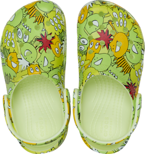 Toddler Classic Glow Monster Camo Clog