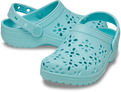 Kids' Classic Floral Cut-Out Clog