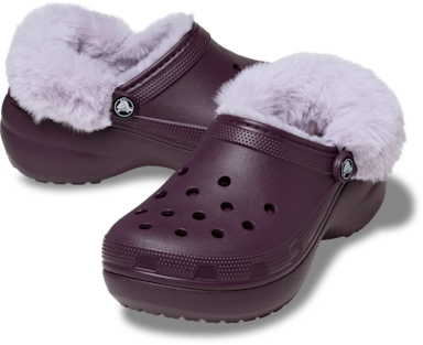 Classic Platform Fuzz Lined Clog