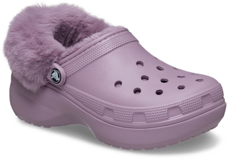 Classic Platform Fuzz Lined Clog