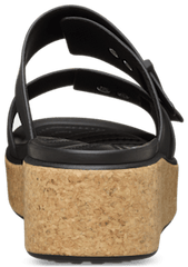 Brooklyn Buckle Low Wedge Cork Sandal
