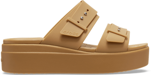 Brooklyn Buckle Low Wedge Sandal