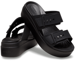 Brooklyn Buckle Low Wedge Sandal