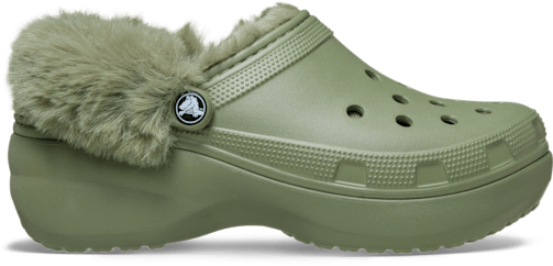 Classic Platform Fuzz Lined Clog