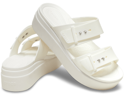 Brooklyn Buckle Low Wedge Sandal