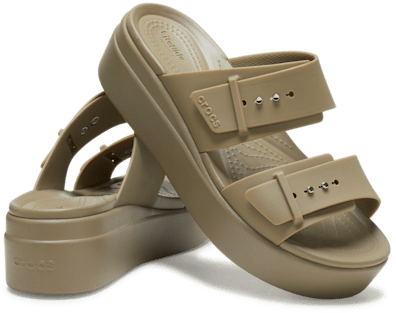 Brooklyn Buckle Low Wedge Sandal