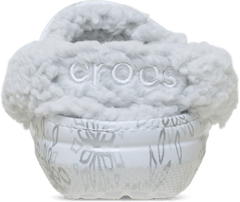 Classic Fleece Lined Metallic Snowflakes Clog