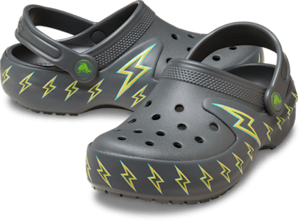 Kids' Classic Bolt Lights Clog