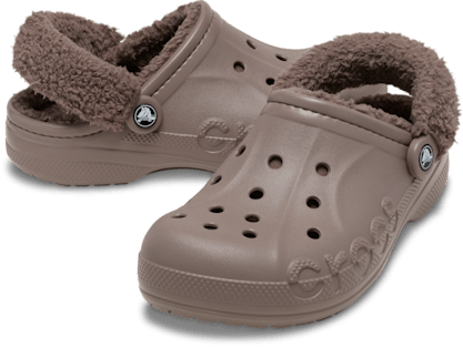 Baya Lined Fuzz-Strap Clog