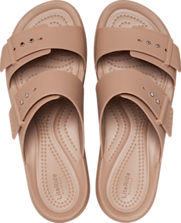 Brooklyn Buckle Low Wedge Sandal