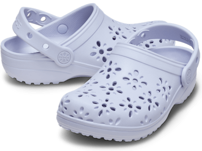 Kids' Classic Floral Cut-Out Clog