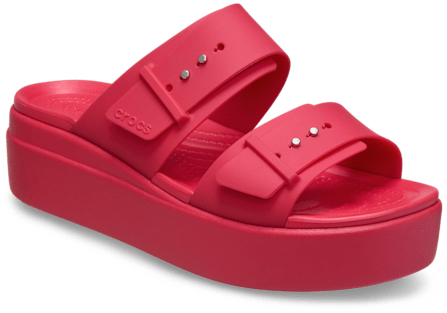 Brooklyn Buckle Low Wedge Sandal