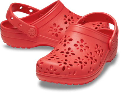 Kids' Classic Floral Cut-Out Clog