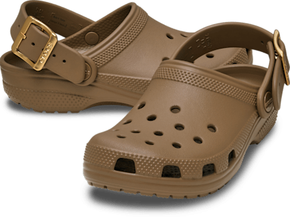 Kids' Classic Metallic Buckle Clog