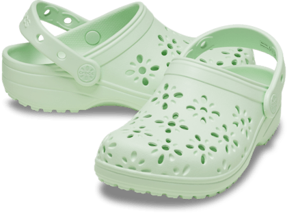 Kids' Classic Floral Cut-Out Clog