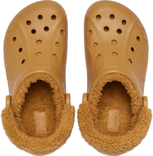 Baya Lined Fuzz-Strap Clog