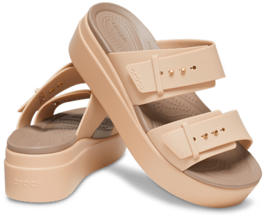 Brooklyn Buckle Low Wedge Sandal