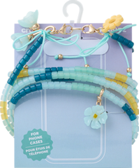 Floral and Pearl Crossbody Phone Chain