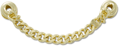 Gold Flat Curb Chain