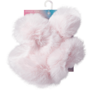 Faux Fur Backstrap Cover Scrunchie 2 Pack
