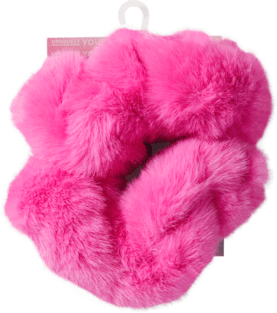 Faux Fur Backstrap Cover Scrunchie 2 Pack