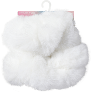 Faux Fur Backstrap Cover Scrunchie 2 Pack