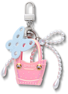 Pink Mini Micro Tote Bag Charm