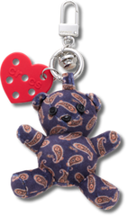 Paisley Bear Bag Charm