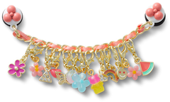 Pink Adjustable Charm Chain