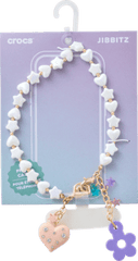 Beaded Heart Flower Phone Wristlet